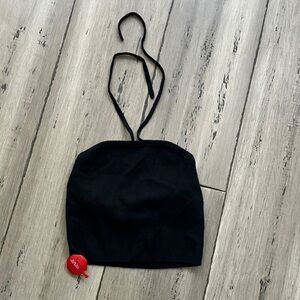 cult gaia Black Halter Camisole Top